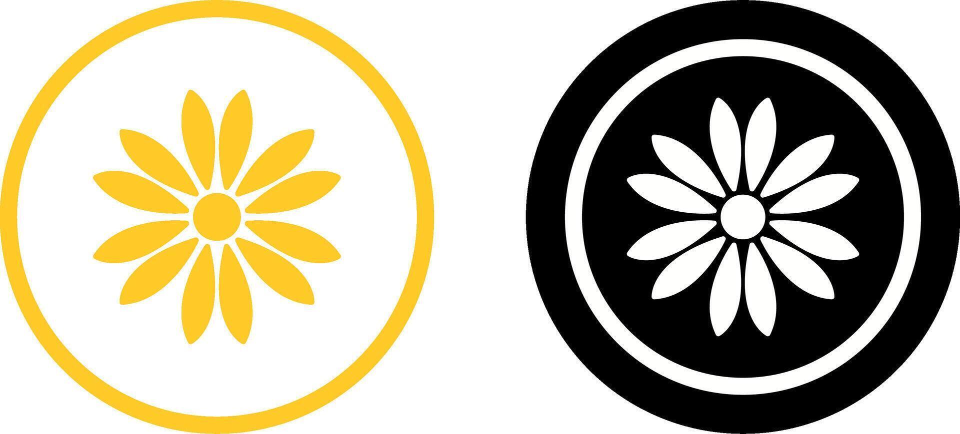 Unique Flower Icon Design vector