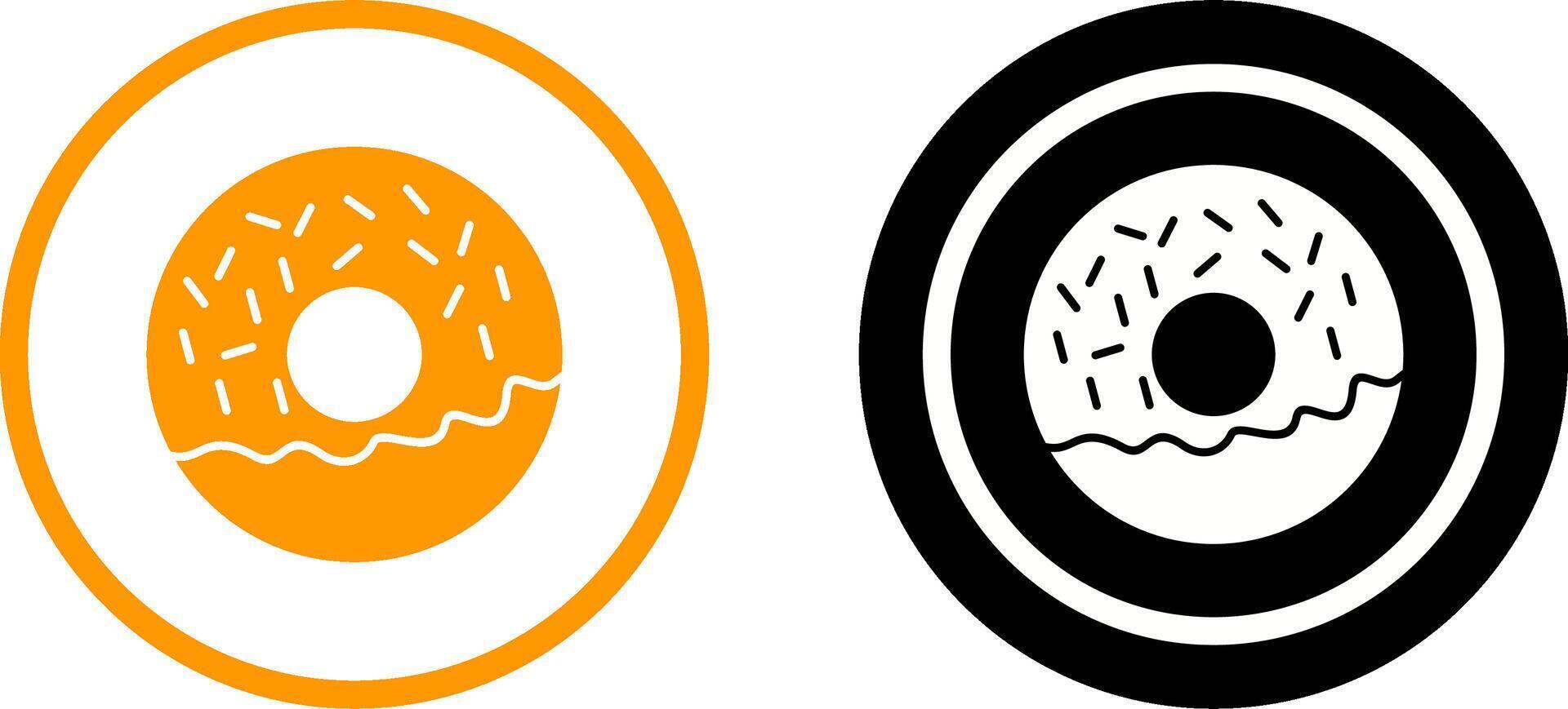 Doughnut Icon Design vector