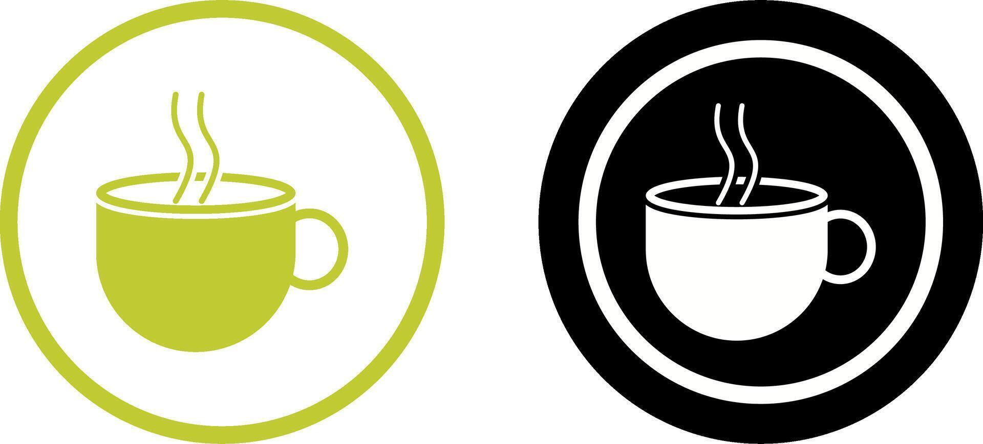 Hot Coffee Icon Design vector