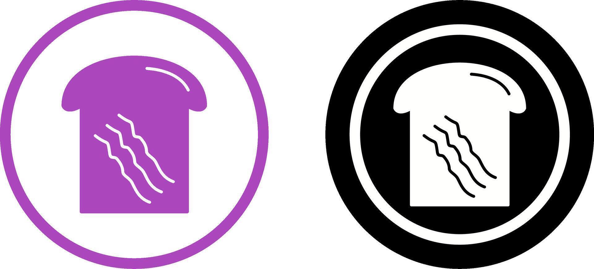 Toast Icon Design vector