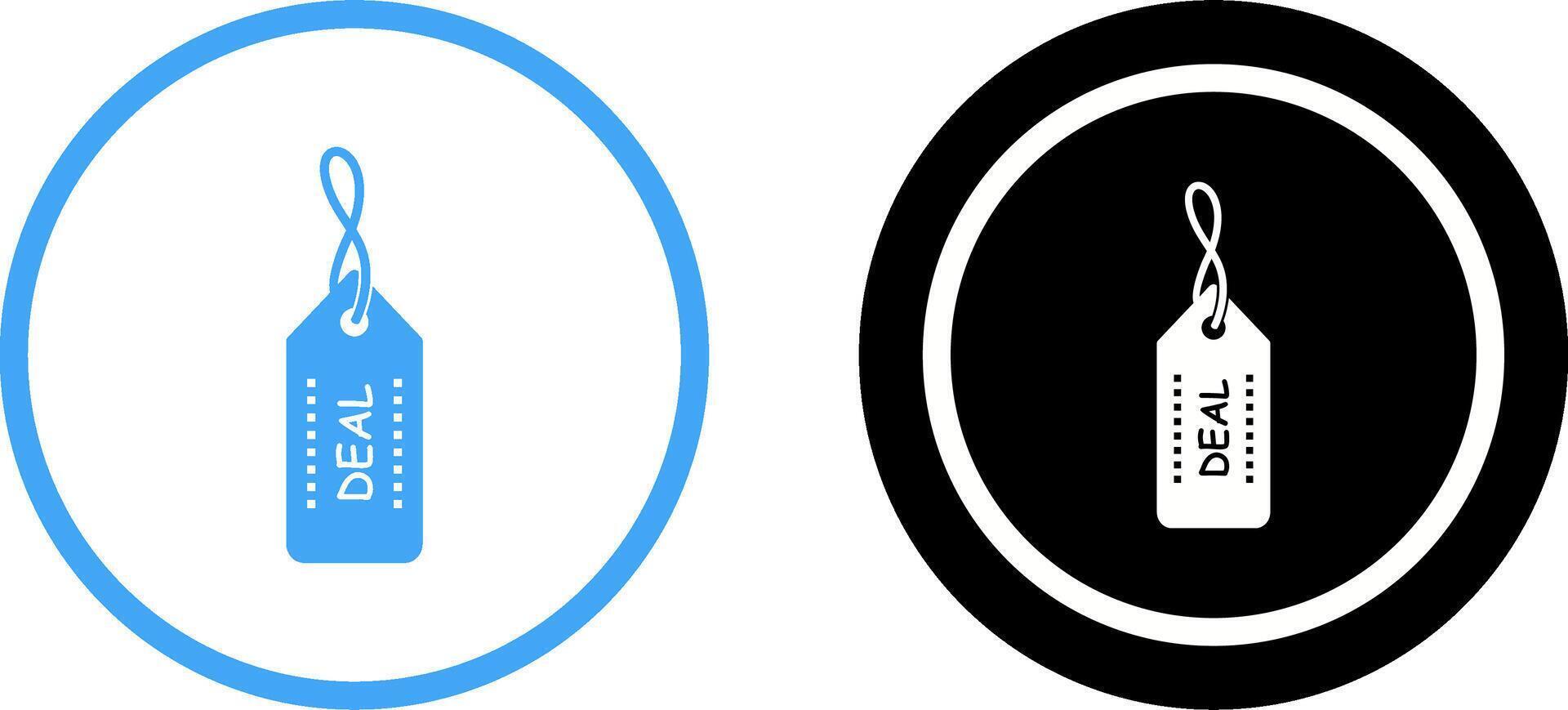 Unique Online Deals Icon Design vector