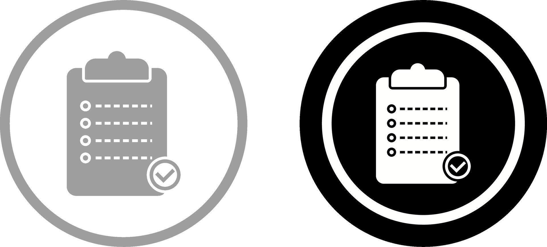 Unique Checklist Icon Design vector