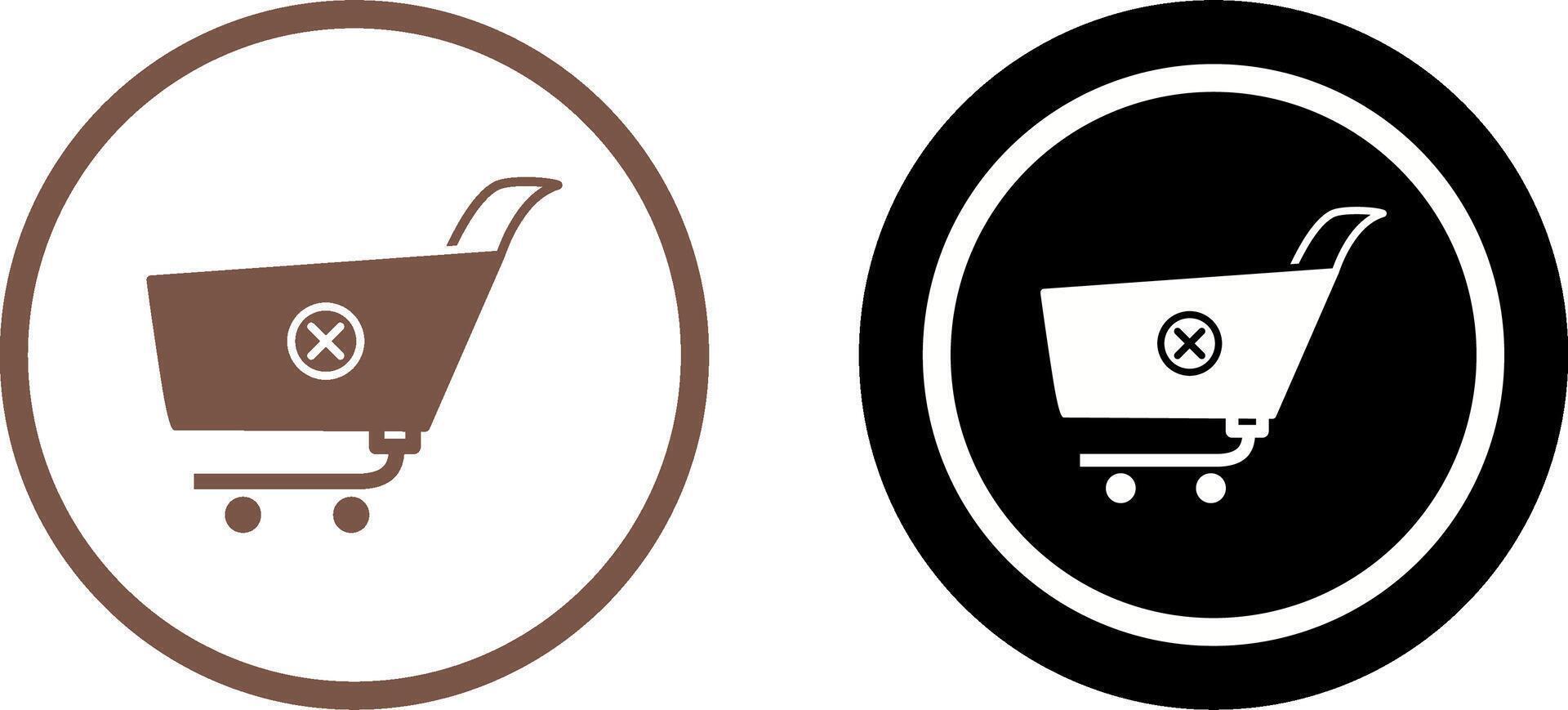 Unique Cancel Order Icon Design vector