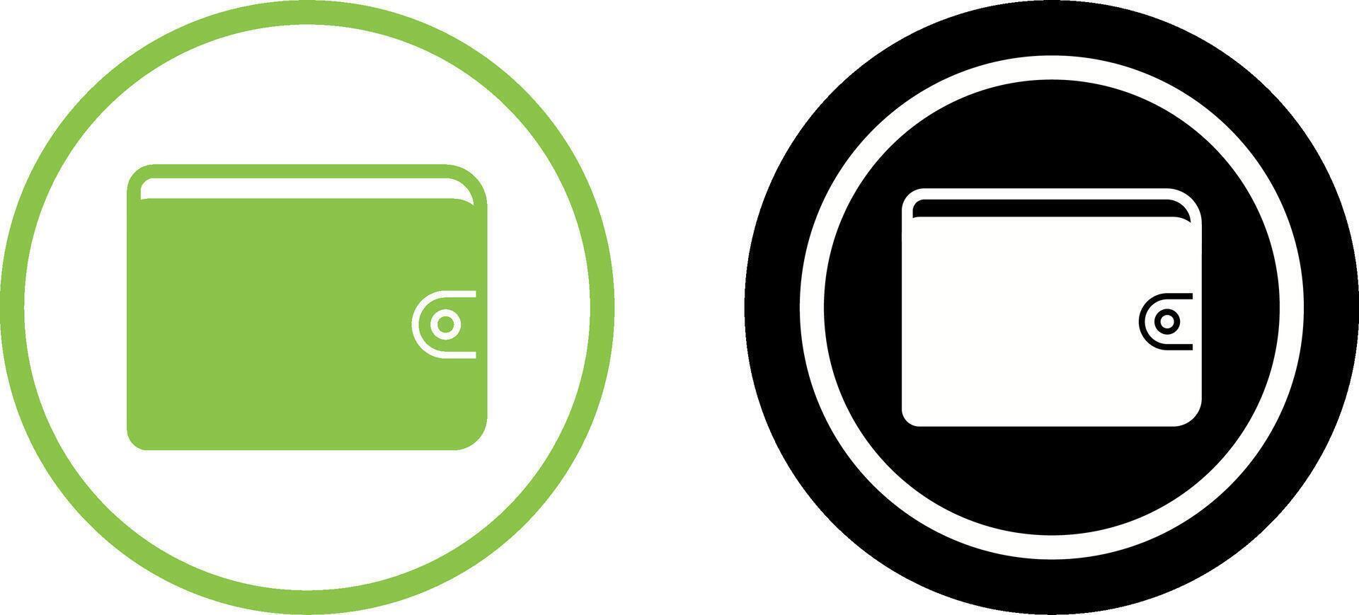 Unique Wallet Icon Design vector