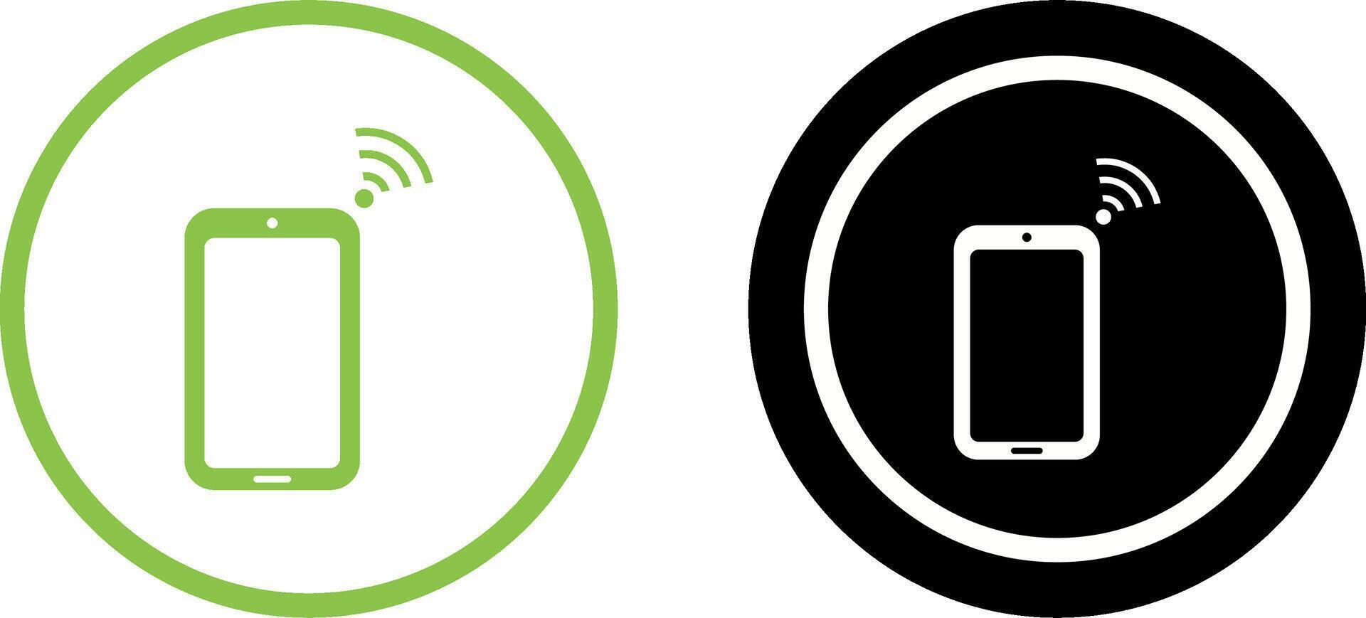 Unique Connected Device Icon Design vector
