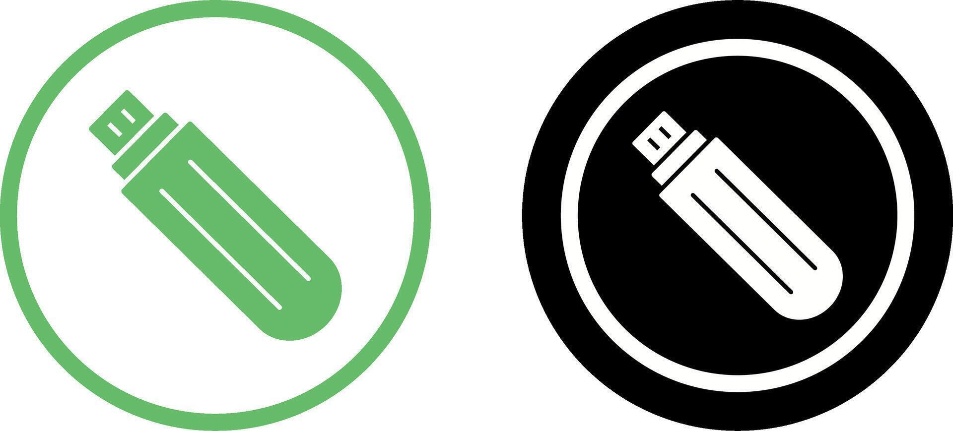 Unique USB Drive Icon Design vector