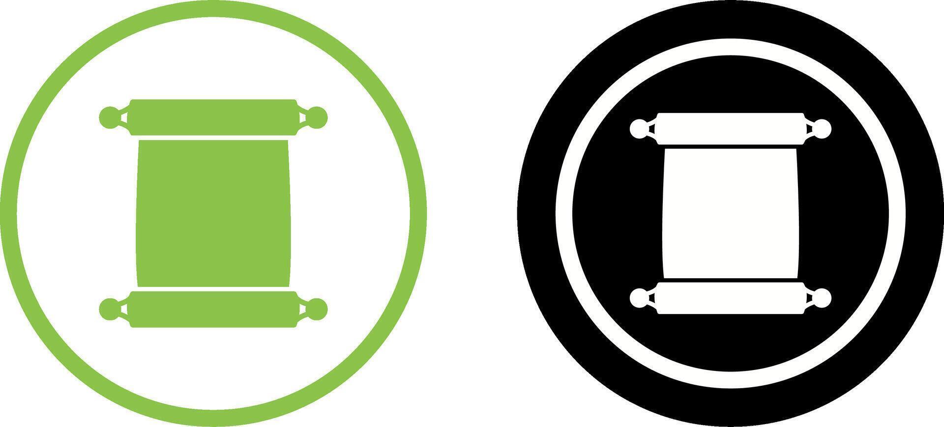 Scroll of Paper Icon Design vector
