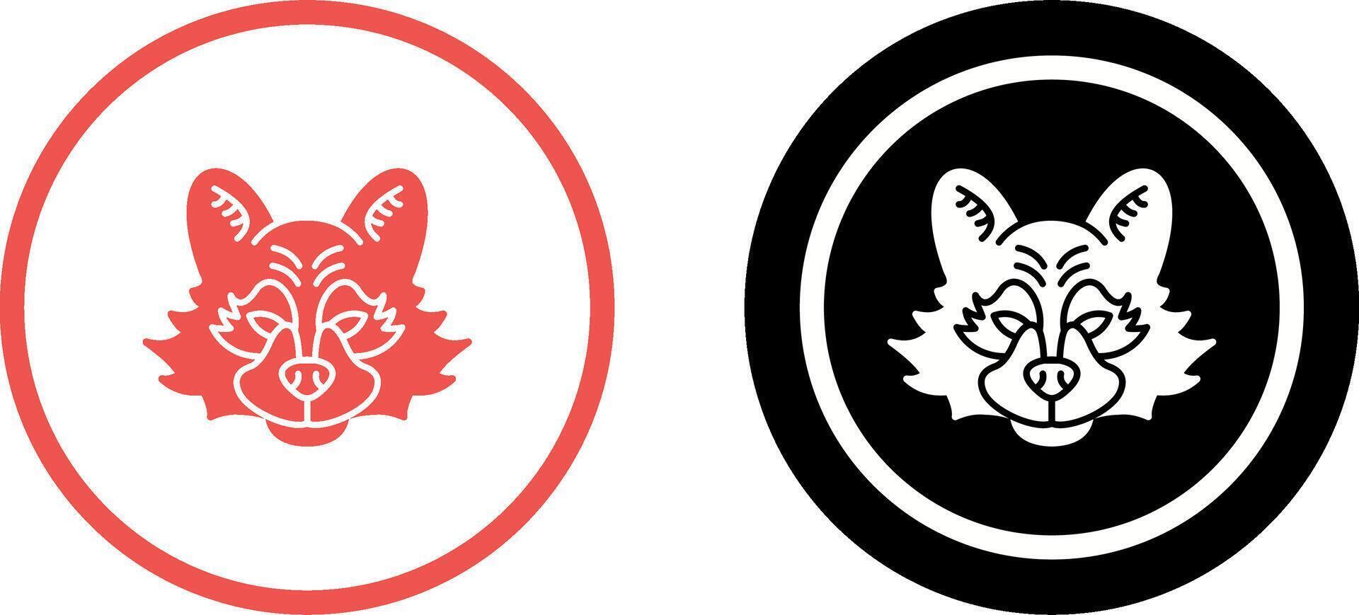 Raccoon Icon Design vector