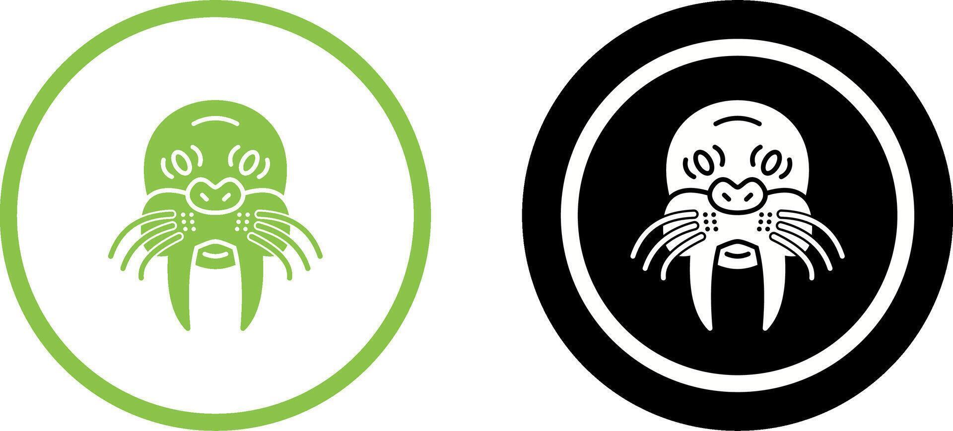 Walrus Icon Design vector