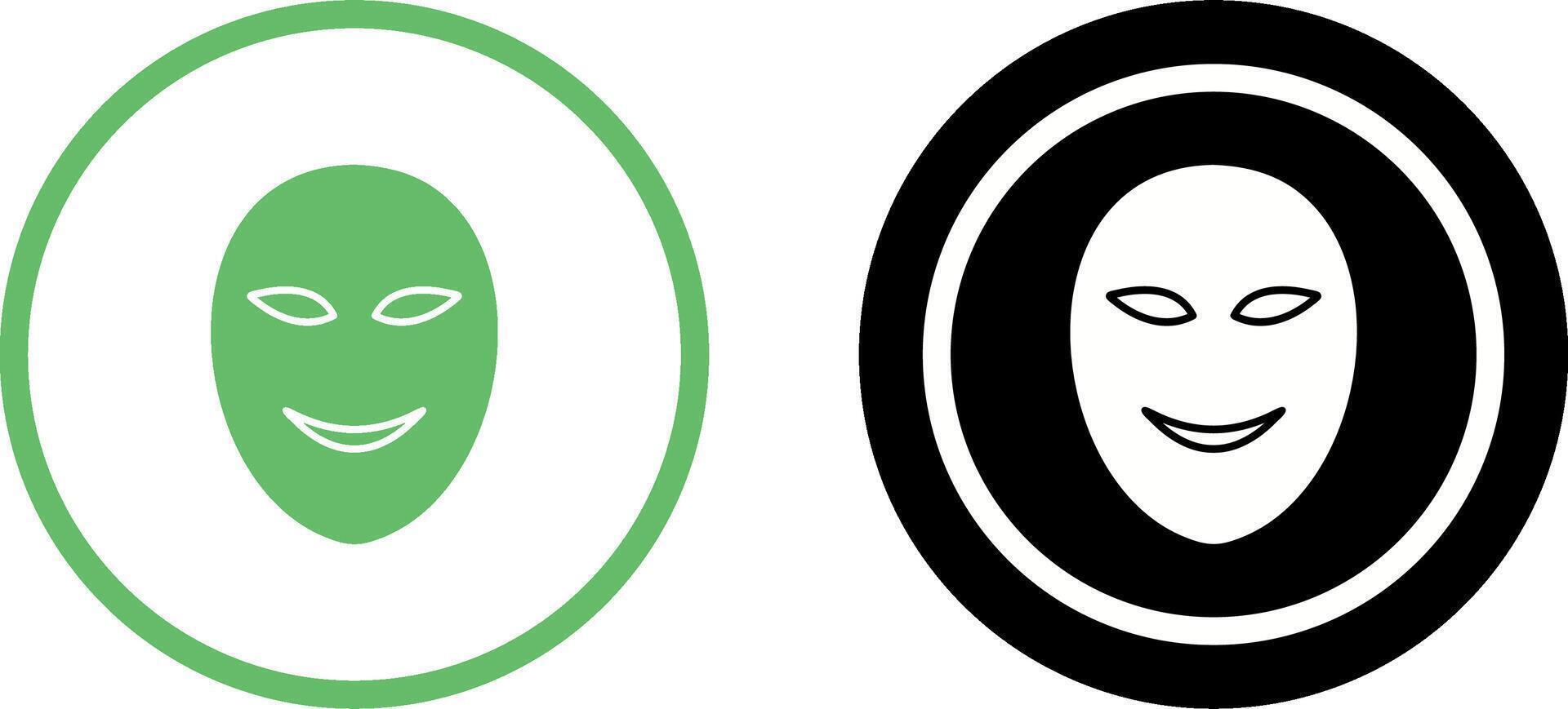 Ancient Face Mask Icon Design vector