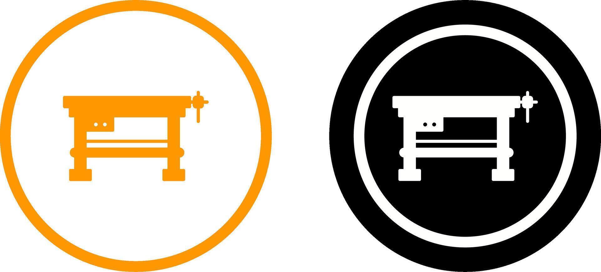 Work Bench Icon Design vector
