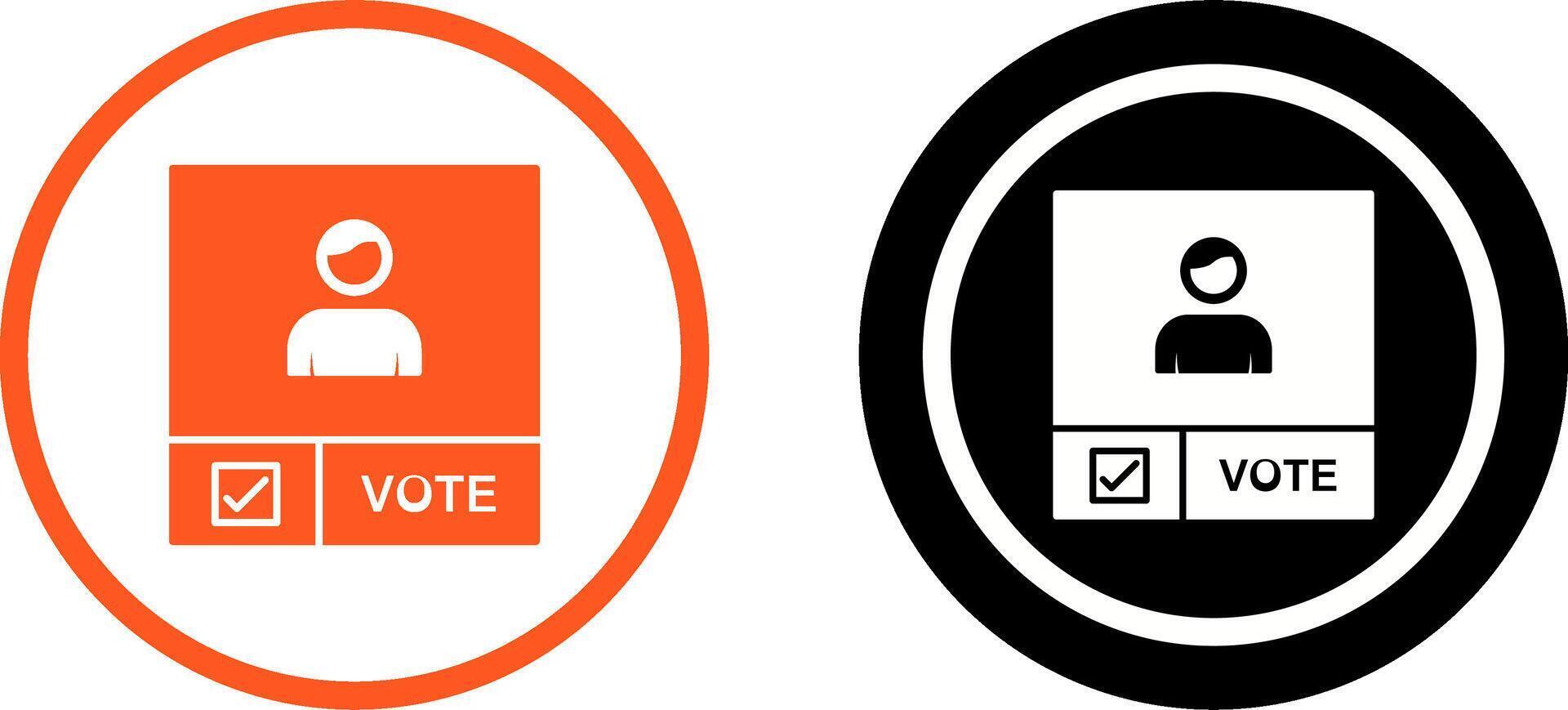 Candidate Banner Icon Design vector