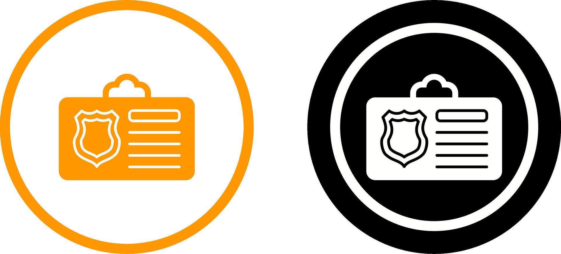 Id Card Icon Design vector