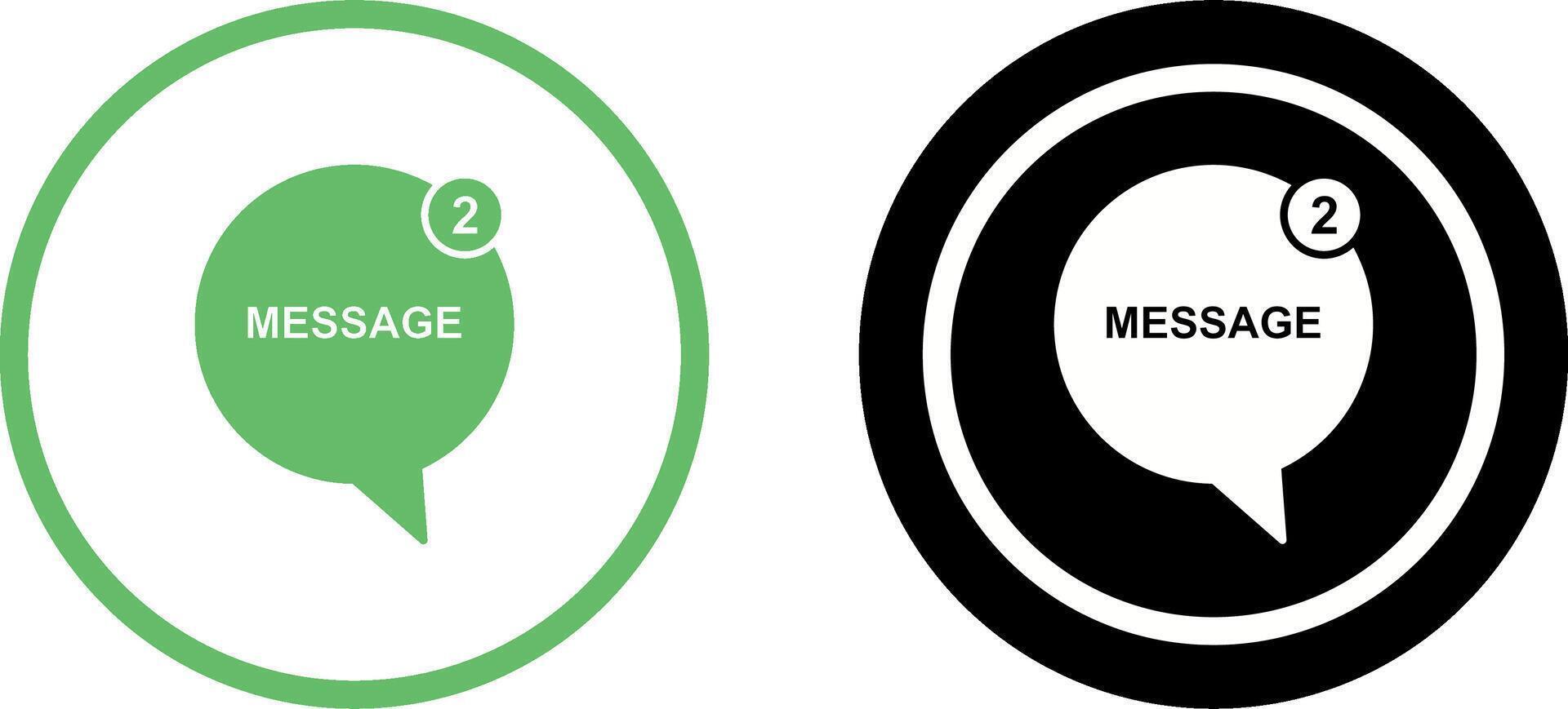 Message Bubbles Icon Design vector