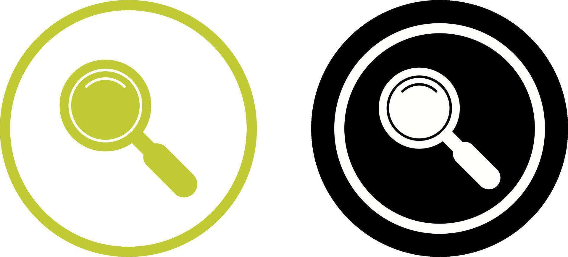 Magnifiying Glass Icon Design vector