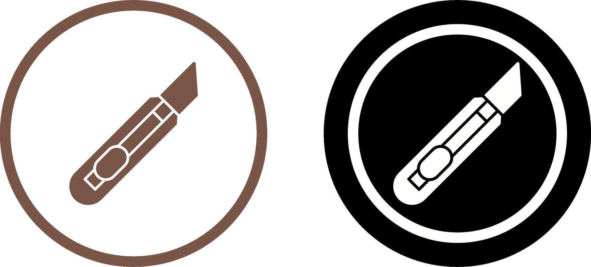 Stationery Knife Icon Design vector