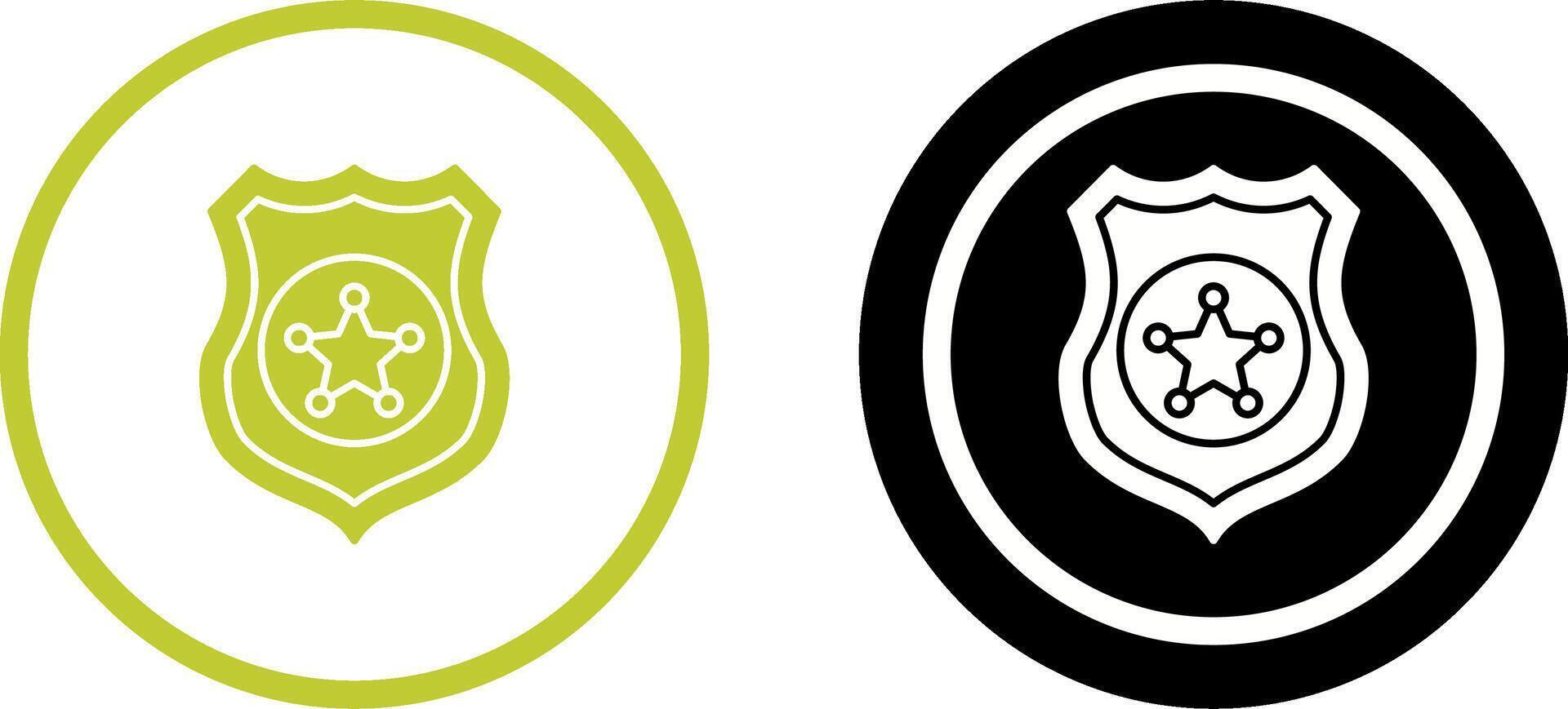 Police shield Icon Design vector