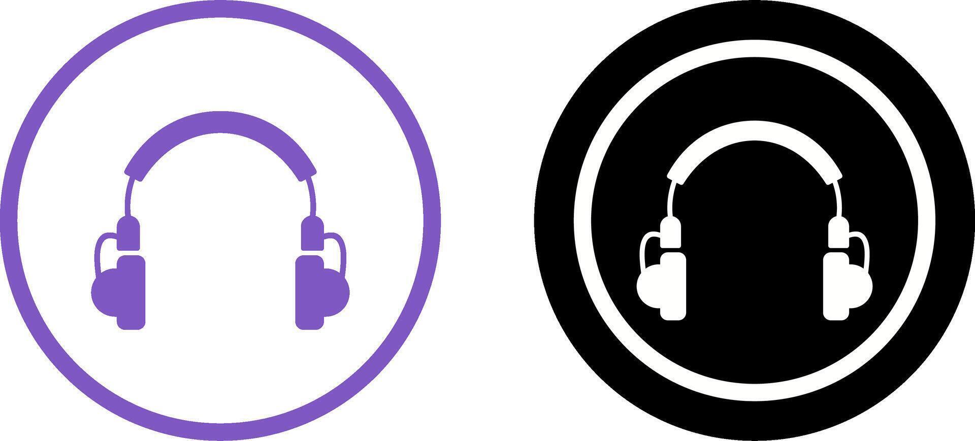 Unique Headphones Icon Design vector