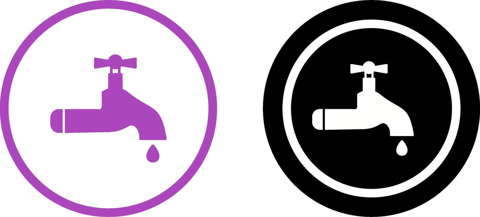 Water Tap Icon Design vector