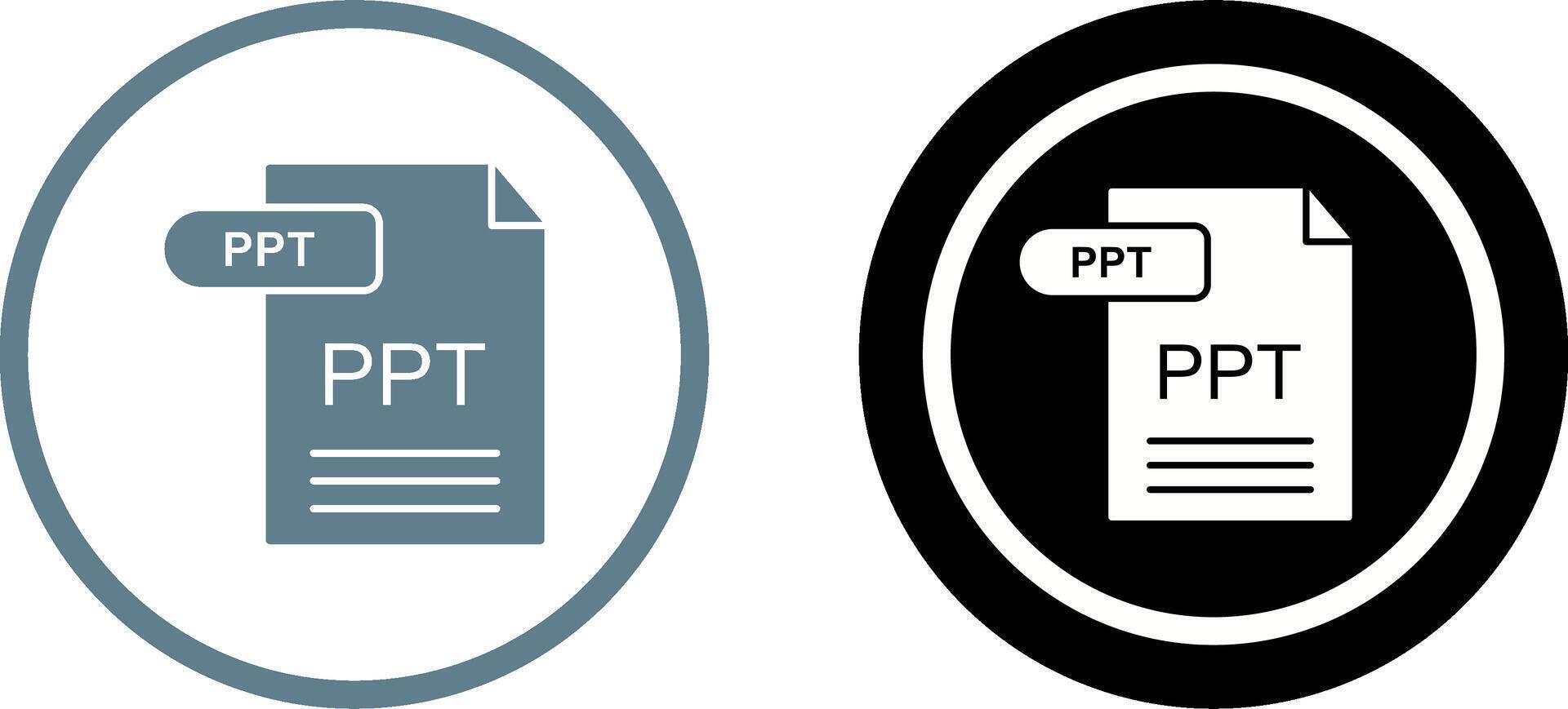 PPT Icon Design vector
