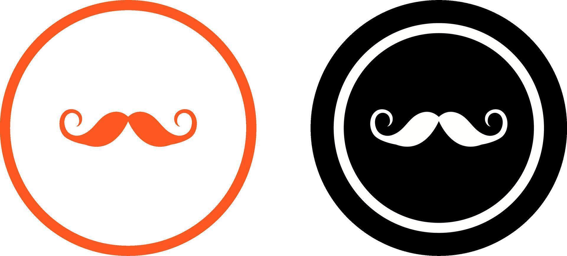 Moustache Icon Design vector