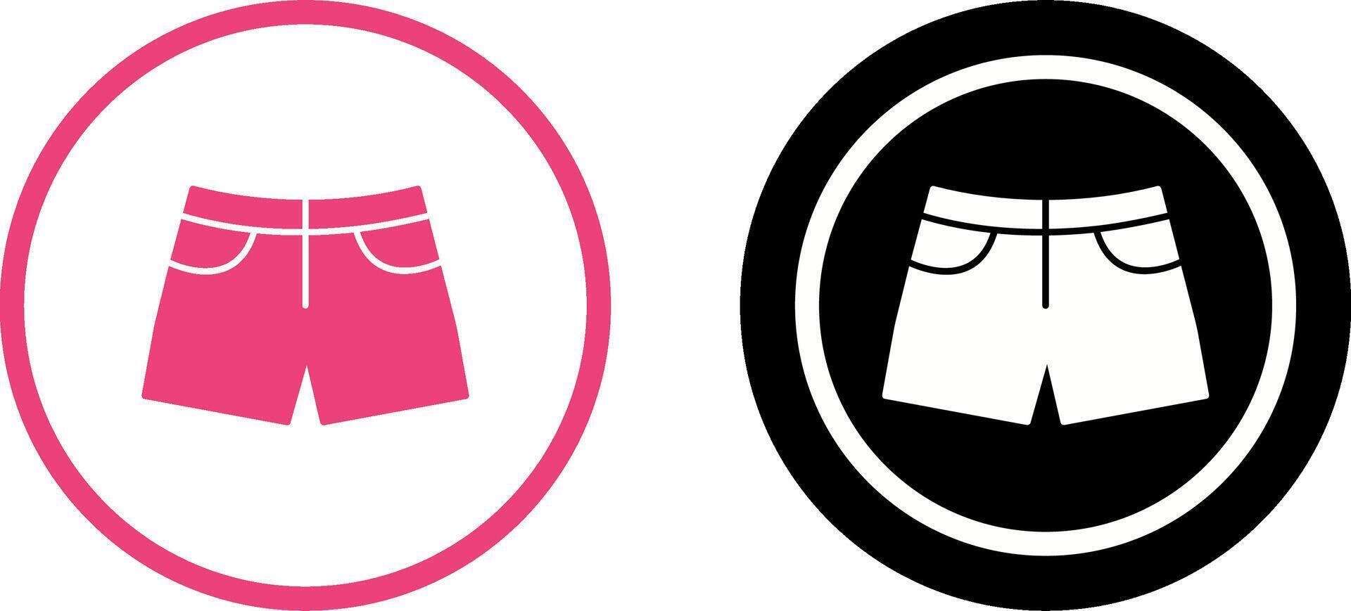 Shorts Icon Design vector
