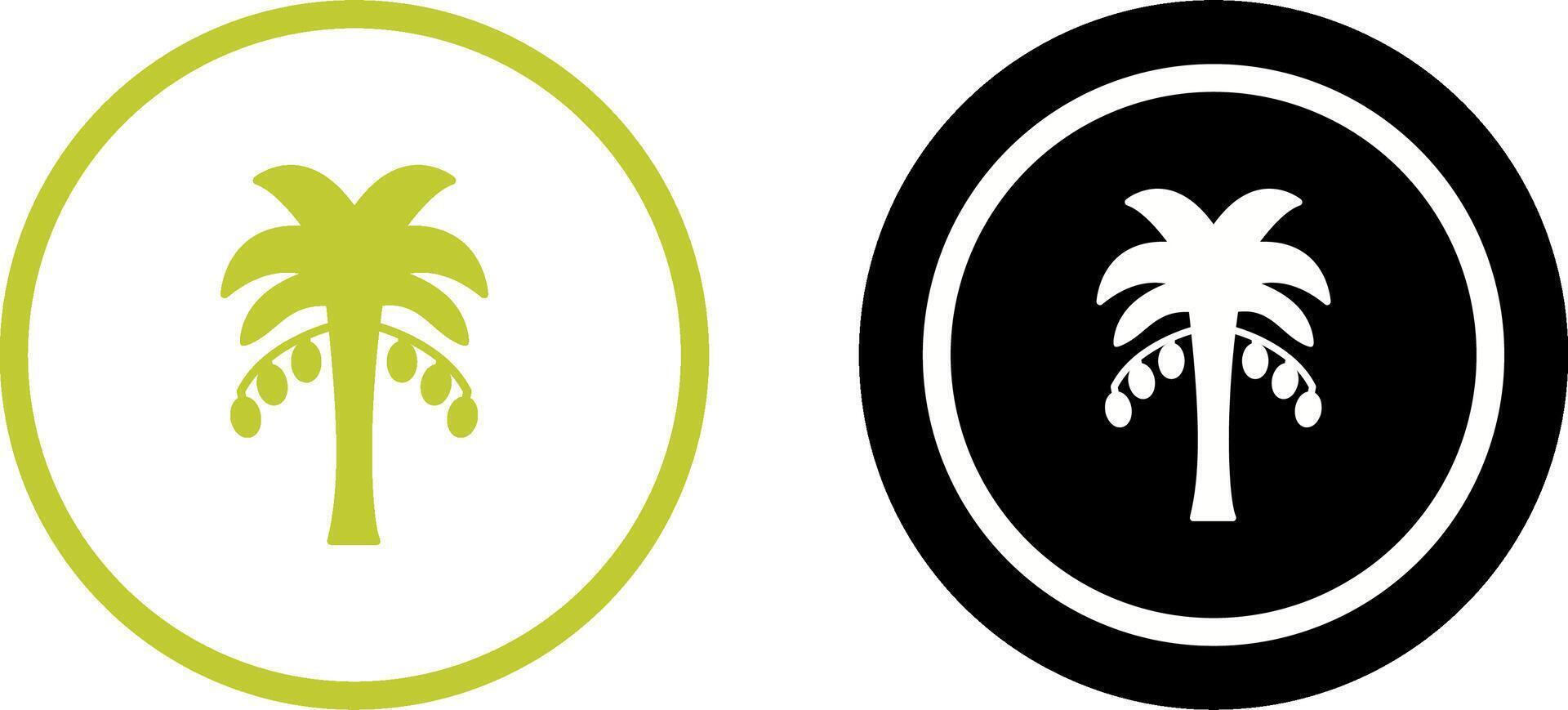 Coconut trees Icon Design vector