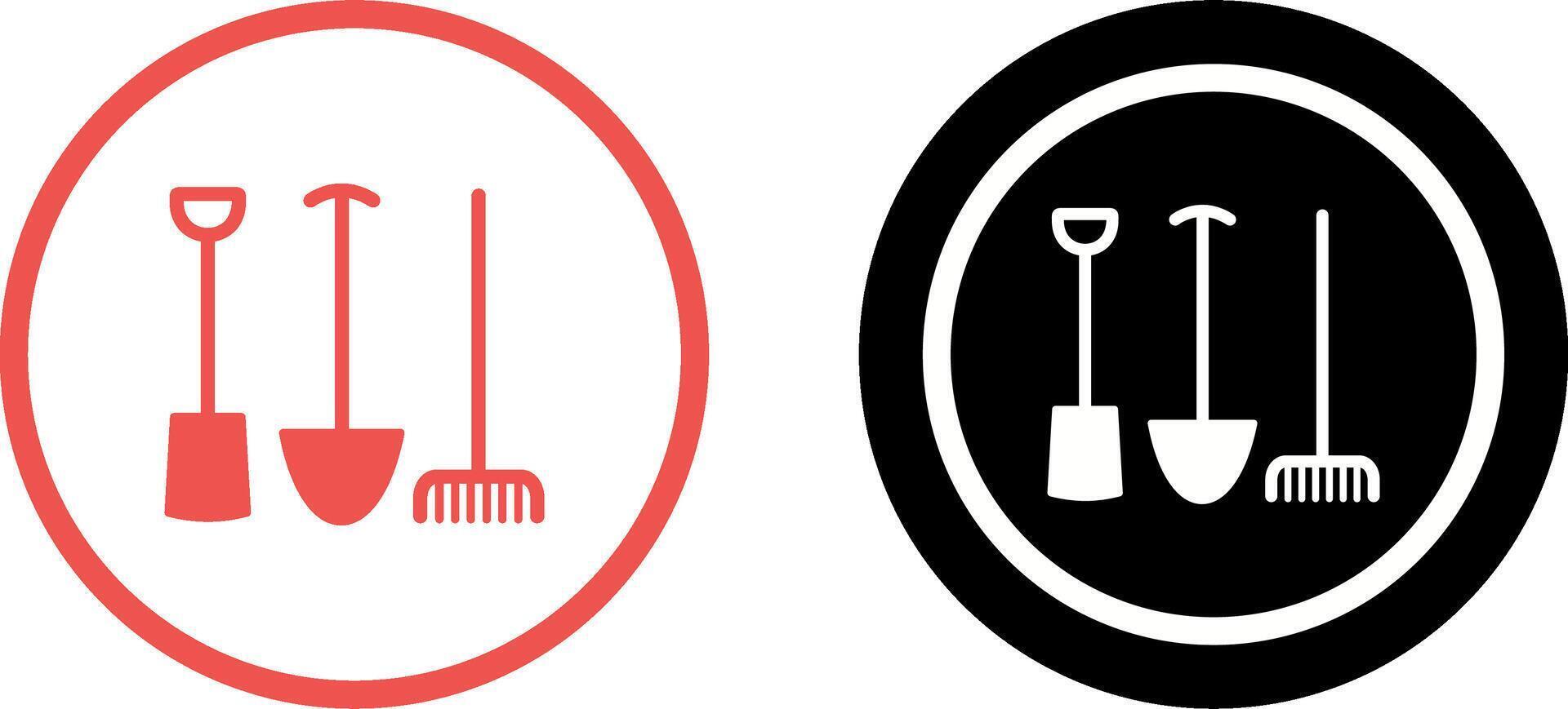 Gardening Tools Icon Design vector