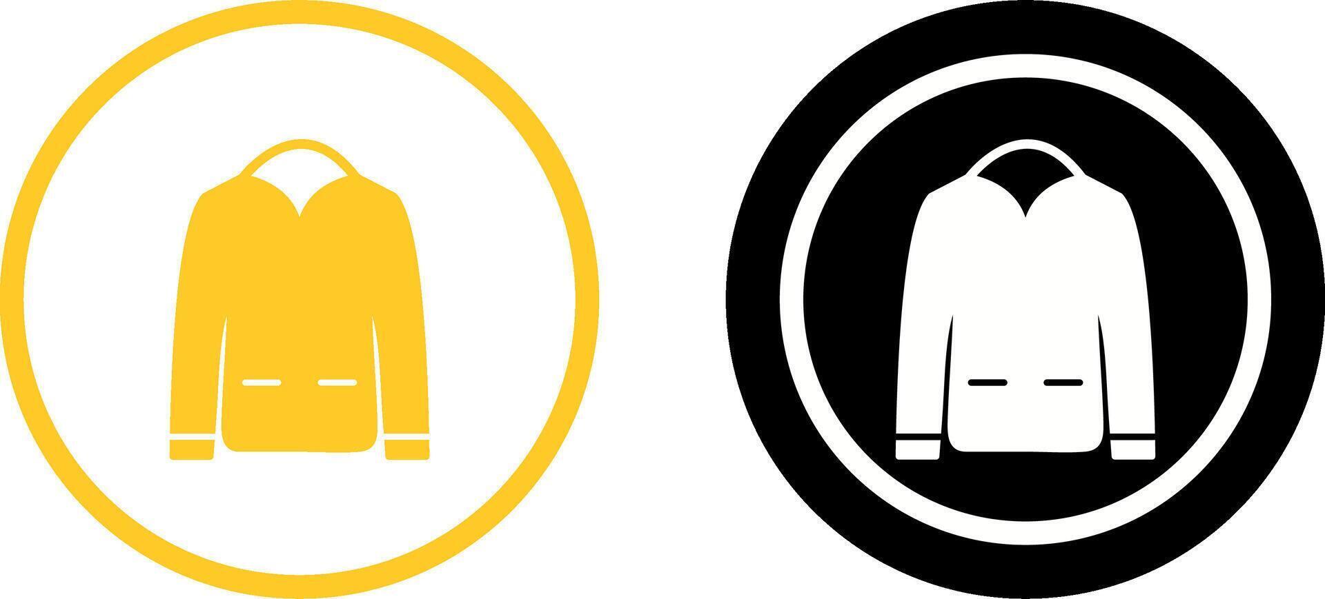 Men's Jacket Icon Design vector