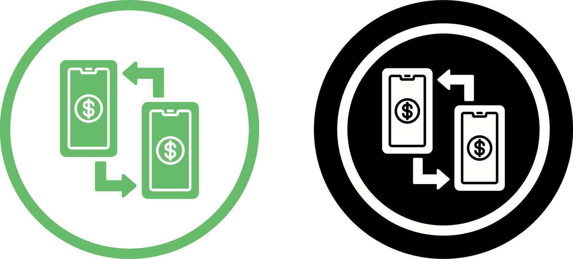Transaction Icon Design vector