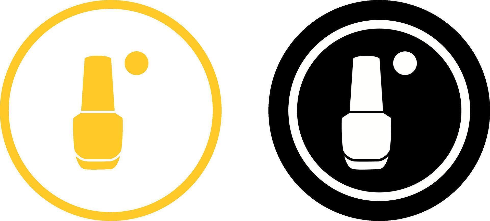 Nailpolish Icon Design vector