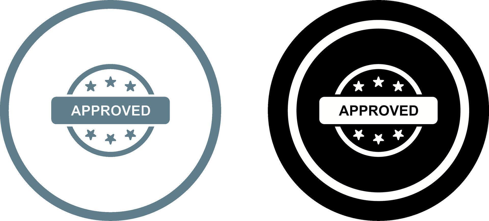 Approved Icon Design vector