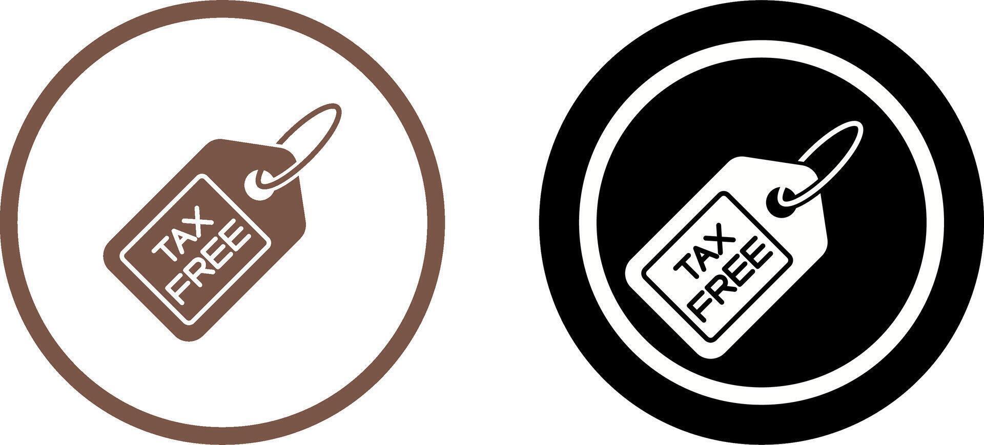 Tax Free Icon Design vector