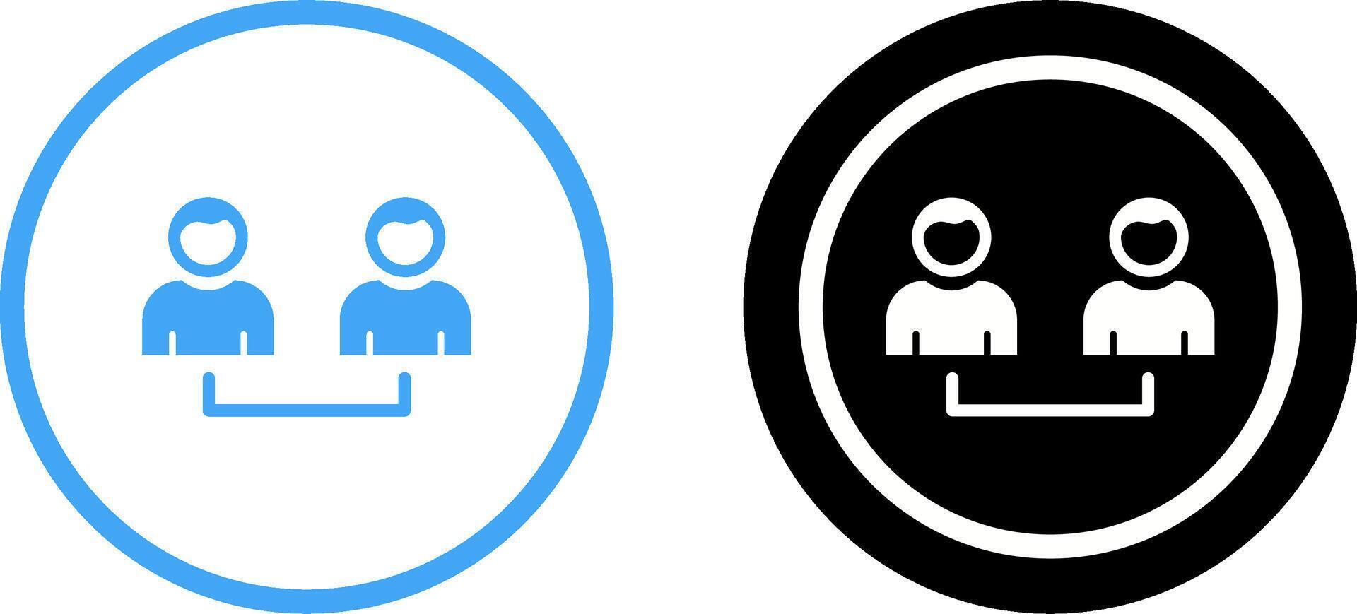 Connected Users Icon Design vector