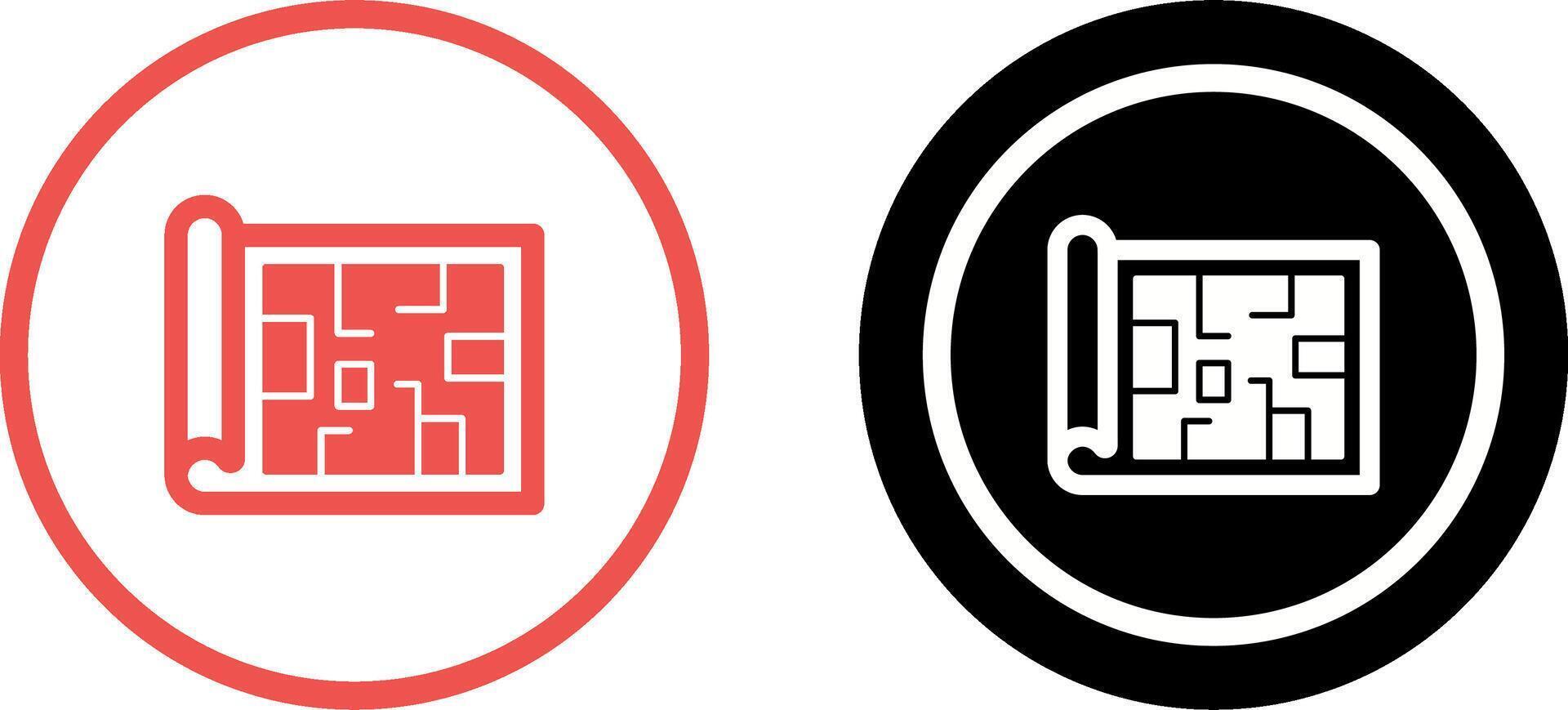 Blueprint Icon Design vector