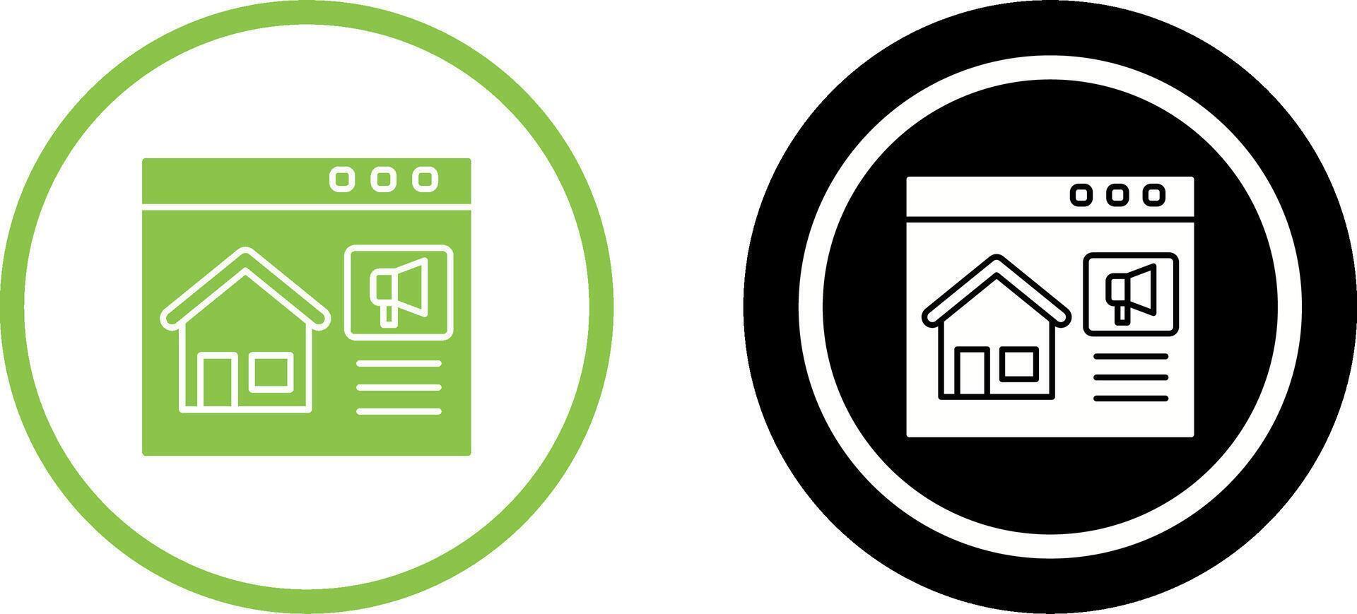 Online Marketing Icon Design vector