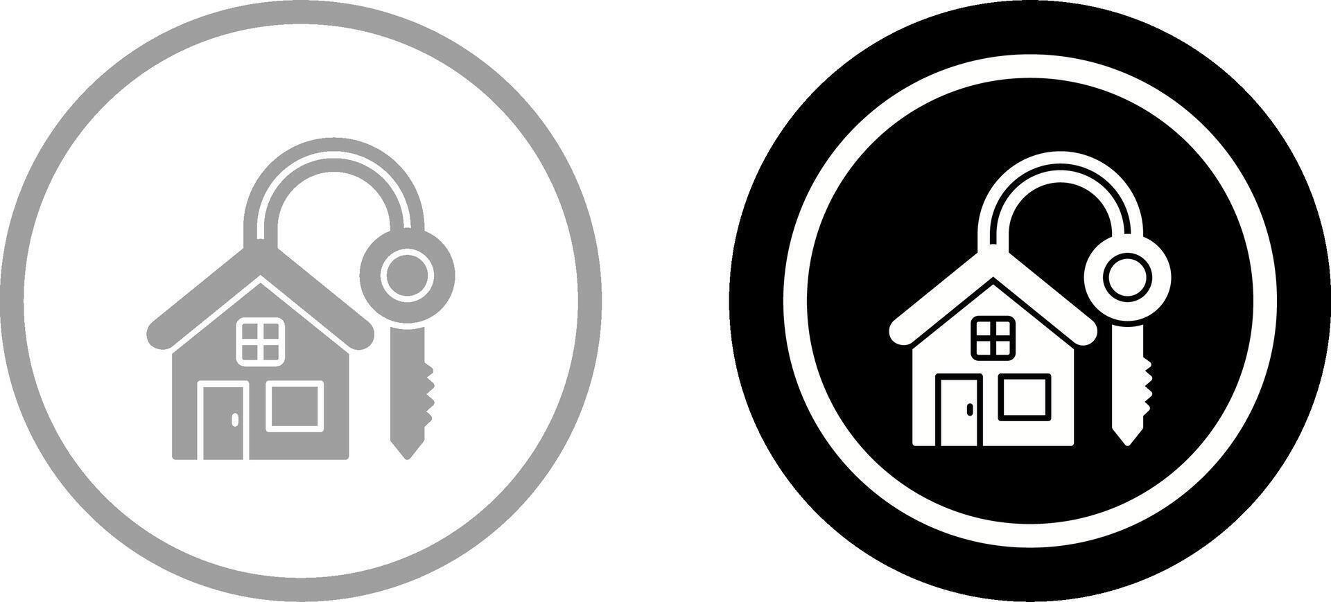 House Key Icon Design vector