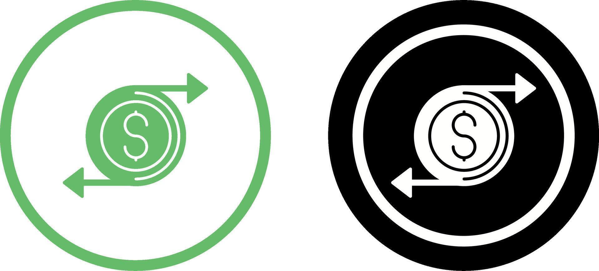 Money Flow Icon Design vector
