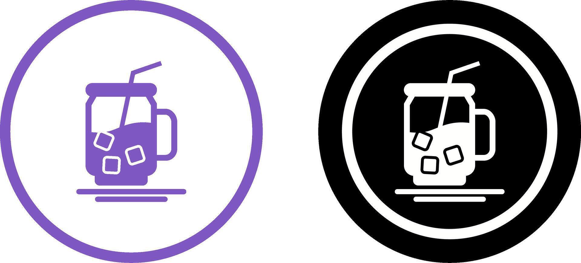 Iced Tea Icon Design vector