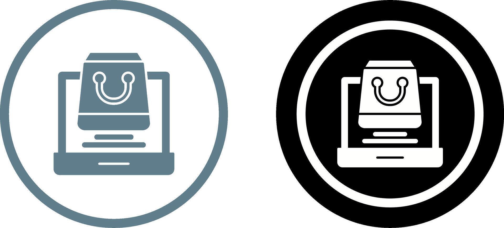 Online Shopping Icon Design vector