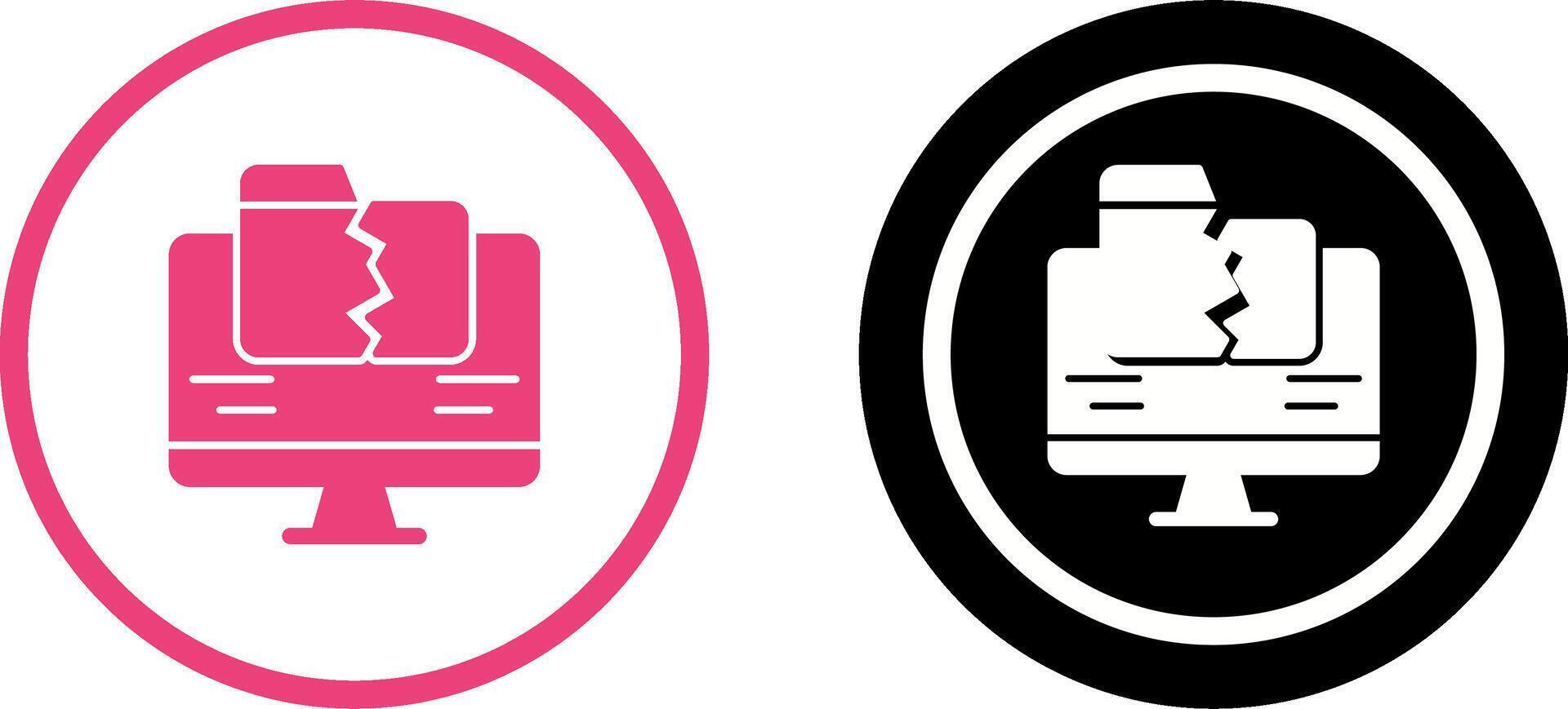 Data Loss Icon Design vector