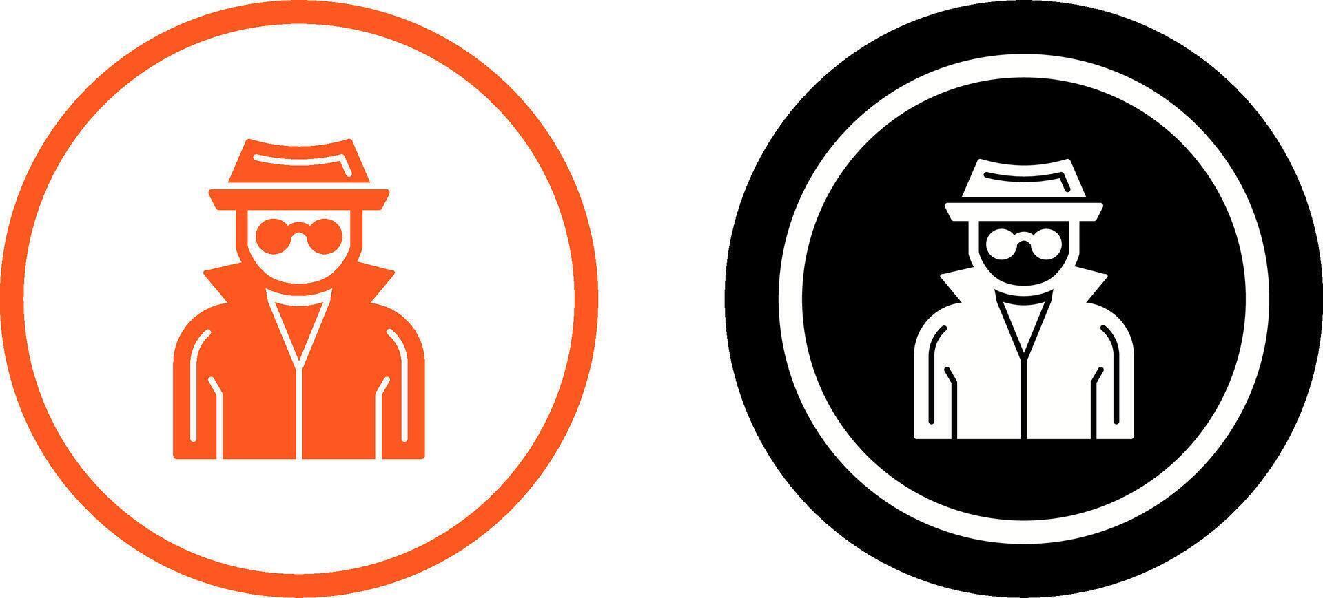 Spy Icon Design vector