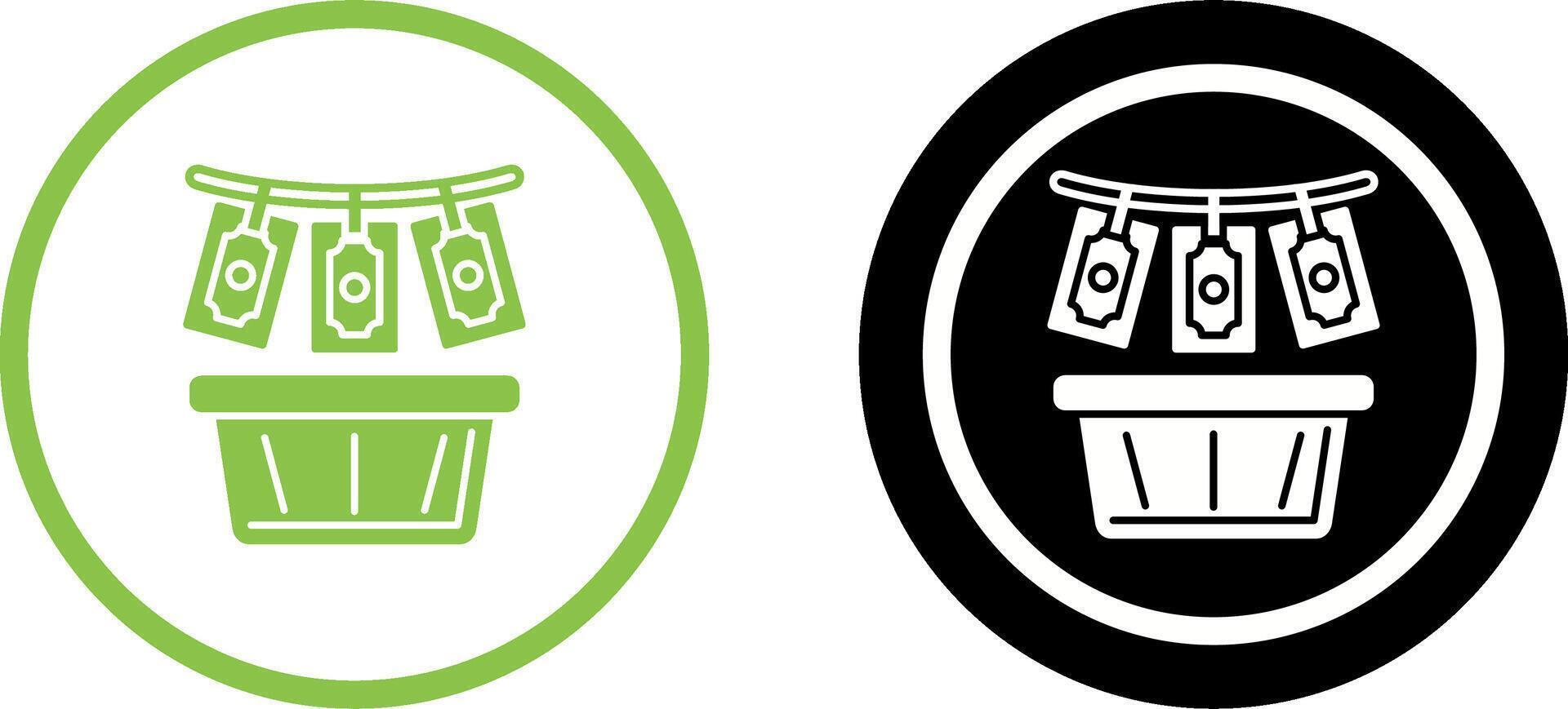 Money Loundering Icon Design vector