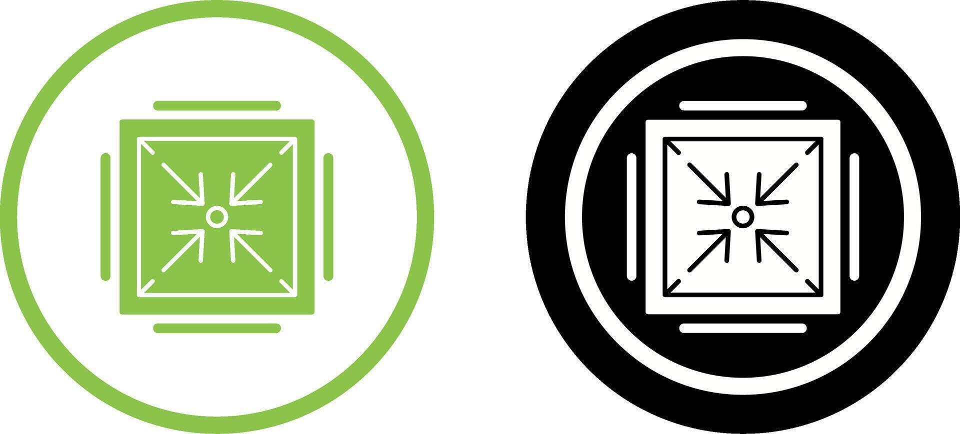 Minimize Icon Design vector