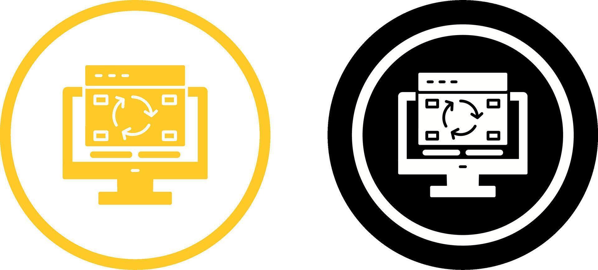 Update Icon Design vector