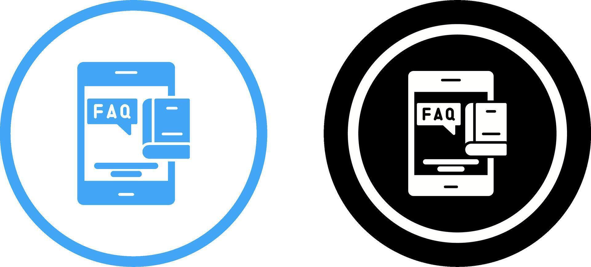 Faq Icon Design vector