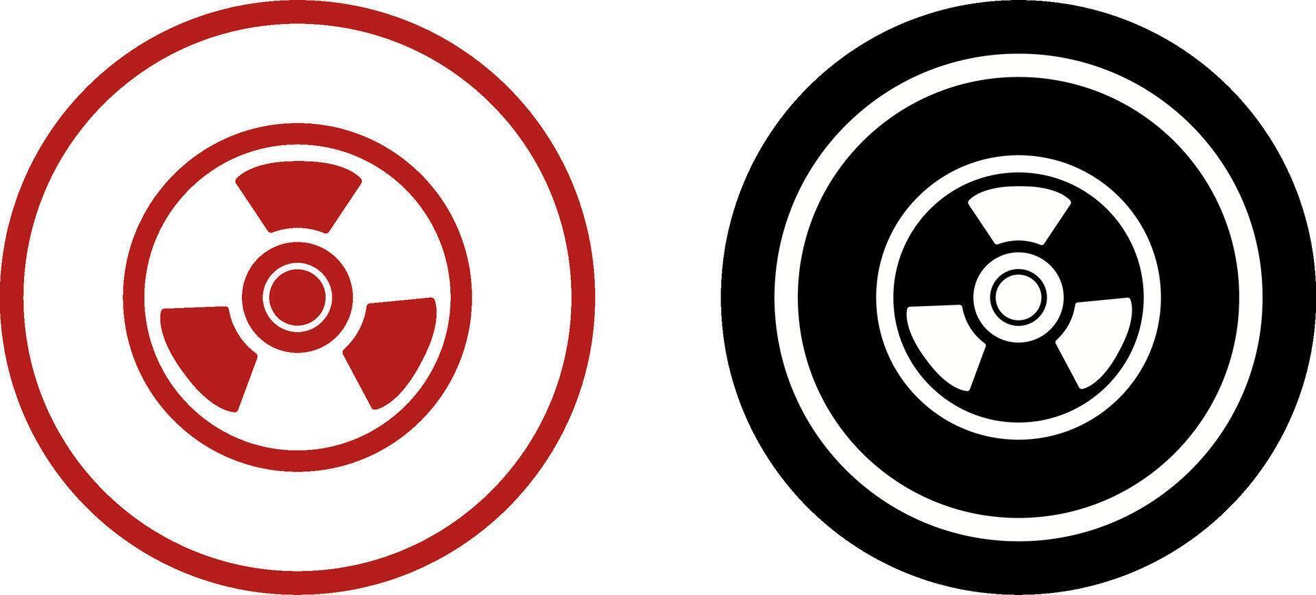 Nuclear Icon Design vector