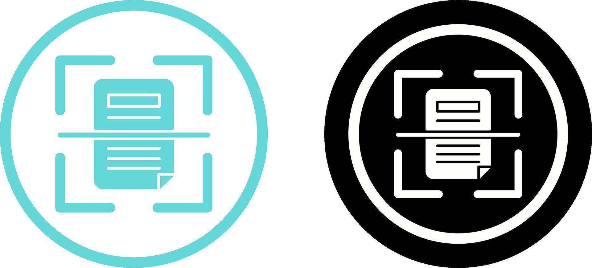 Scan Icon Design vector