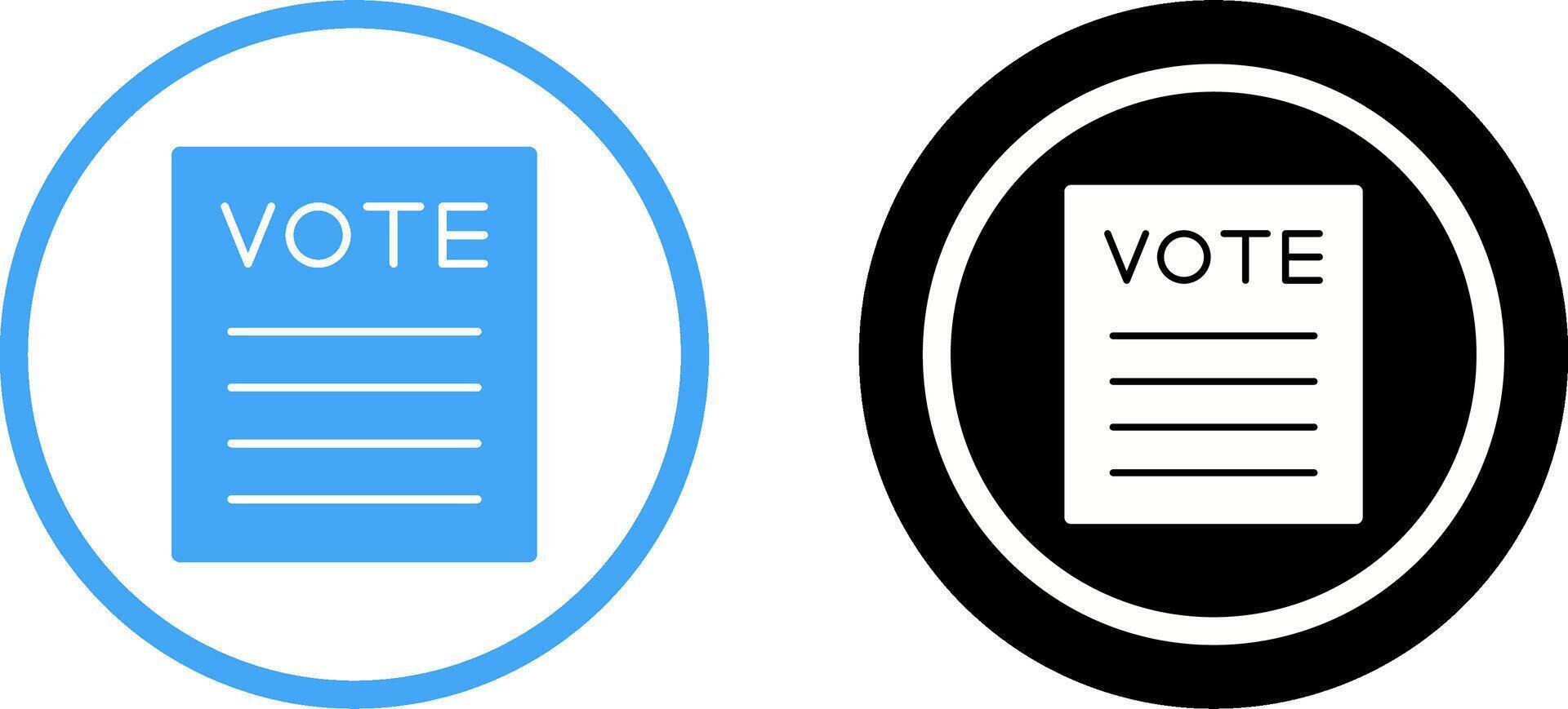 Vote Icon Design vector
