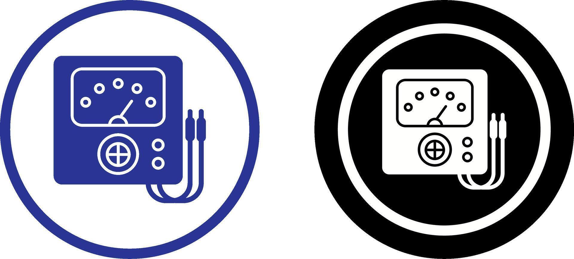 Voltmeter Icon Design vector